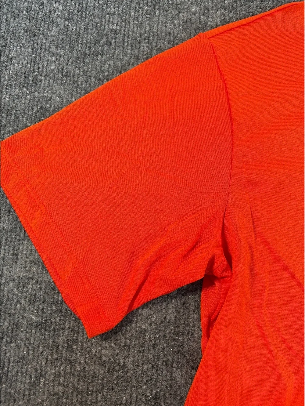 Nike Dri-Fit Shirt Boys M Orange Short Sleeve Athletic Running Training Tee Gym